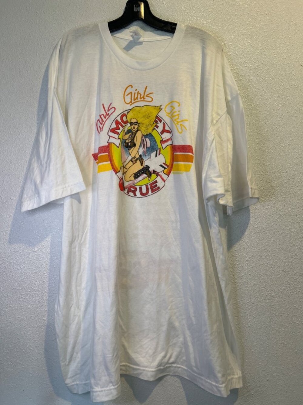 Motley Crue Girls The Stadium Tour 2022 Mens Medium Dates Merch T-Shirt White